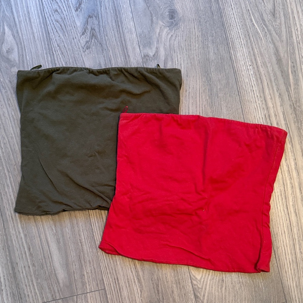Tube Tops - Red and Green